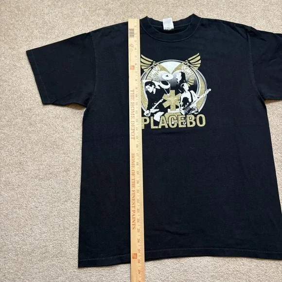 Vtg Placebo Band Shirt Mens Large Black 2006 Meds Tour Indie Alt Rock Grunge - Picture 7 of 7